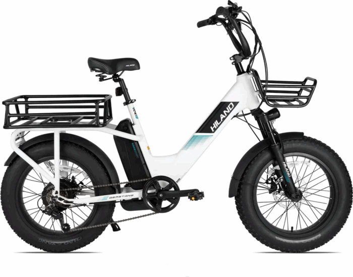 für Erwachsene, Leichter Aluminiumrahmen Elektrofahrrad, Shimano 7 Gänge mit Federgabel Ebike für Damen und Herren - Image 1