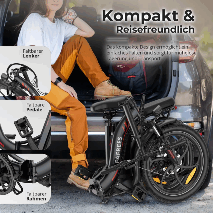 203.0Zoll LCD Fat Faltbar E- Bike E-Mountainbike Elektrofahrrad 20Ah Bis 120Km SHIMANO 7 25kmh E Klapprad , Elektrofahrrad E-Hollandräder - Image 11