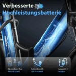 20.8Ah 20 Zoll ebike E-Bike City E-Bikes & E-Hollandräder Elektrofahrrad Tire für Schnee, Stadt, Strand 90KM Reichweite & 150KG Belastung E-Klapprad - Image 8