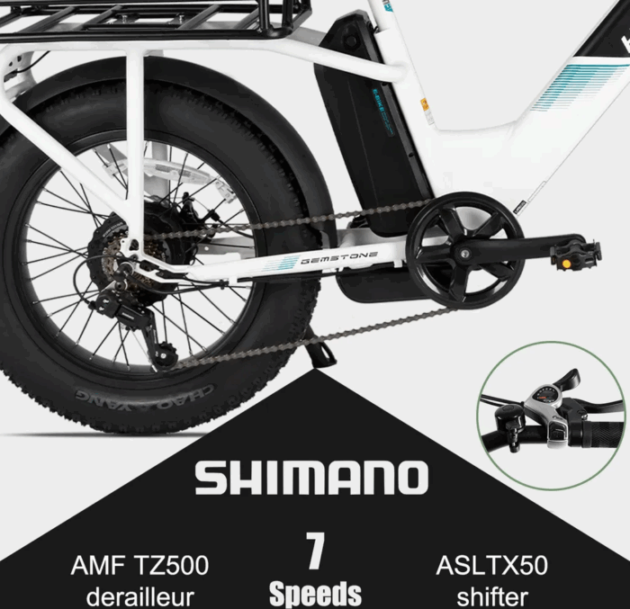 für Erwachsene, Leichter Aluminiumrahmen Elektrofahrrad, Shimano 7 Gänge mit Federgabel Ebike für Damen und Herren - Image 5