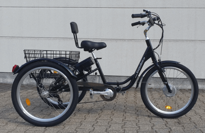 Elektro Therapierad Gleichgewichtsproblem Lösung 24 Zoll ElektroDreirad Klapprad Rucklehne PEDELEC 250W bis 25km/h - Image 2