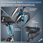 E Bike Dreirad Fat Klapprad E-Bike Lastenfahrrad 20 Zoll 48V 21Ah , Hydraulische Scheibenbremsen Elektrofahrrad, Elektro Lastenfahrrad 180kg Blau - Image 12
