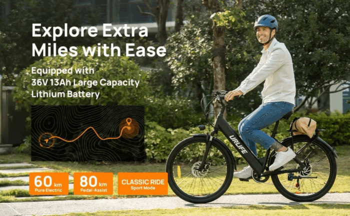 E-Bike für Erwachsene 26 36V 13Ah für Lange Reichweite bis 80KM, Elektrofahrrad 250W, 7 Gang E-Mountainbike LCD Anzeige City E-Bikes & E-Hollandräder - Image 16