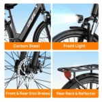 E-Bike für Erwachsene 26 36V 13Ah für Lange Reichweite bis 80KM, Elektrofahrrad 250W, 7 Gang E-Mountainbike LCD Anzeige City E-Bikes & E-Hollandräder - Image 14