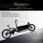 SachsenRAD E-Lastenrad T10 Caribou, Flexible Transportbox mit Versteckter,Abschließbarer Box mit LCD Display und StVZO-Zugelassung für Kindertransport - Image 7