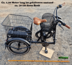 Elektro Dreirad Trike 3 Gang, Tiefeinstieg 20 Zoll schwarz, Fahrfertig, inkl. Kettenschloss und Rückspiegel - Image 8