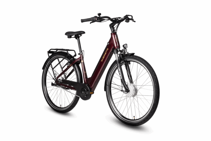 SAXONETTE Comfort plus5.0 , ebike , 418 Wh Intube-Akku große Reichweite für den Alltag, E-Bike, Elektrofahrrad (Ramenhöhe 45 , burgundy) - Image 2
