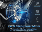 20.8Ah 20 Zoll ebike E-Bike City E-Bikes & E-Hollandräder Elektrofahrrad Tire für Schnee, Stadt, Strand 90KM Reichweite & 150KG Belastung E-Klapprad - Image 11