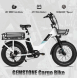 für Erwachsene, Leichter Aluminiumrahmen Elektrofahrrad, Shimano 7 Gänge mit Federgabel Ebike für Damen und Herren - Image 3