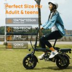 14 Zoll E-Bike Klappräder E-Bikes 250W, 25km/h, 60 km Reichweite, 36V/7.5Ah AKKU Elektrofahrrad Klappbar E-Bike City E-Bikes & E-Hollandräder Faltbar - Image 10