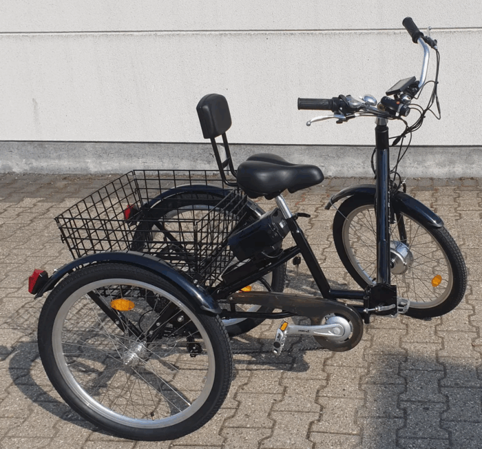 Elektro Therapierad Gleichgewichtsproblem Lösung 24 Zoll ElektroDreirad Klapprad Rucklehne PEDELEC 250W bis 25km/h - Image 4