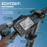 2025 20×3.0Zoll 22.5AH E-Bike Klappräder Elektrofahrrad Pedelec, elektrisches Faltrad 7-Gang City E-Bikes & E-Hollandräder 25 km/h Wasserdicht Schwarz - Image 7
