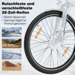 HITWAY E-Bike 28 Zoll Elektrofahrrad, Pedelec 36V/13Ah 468 Wh, MTB,7 Gang, 25km/h, Heckmotor, Kettenschaltung, LCD Display, E-Citybike Damen Herren - Image 6