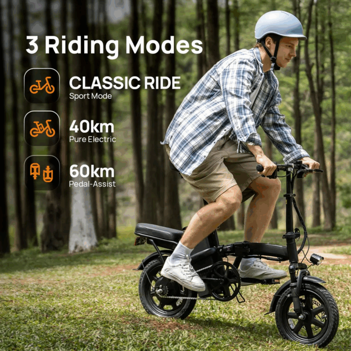 14 Zoll E-Bike Klappräder E-Bikes 250W, 25km/h, 60 km Reichweite, 36V/7.5Ah AKKU Elektrofahrrad Klappbar E-Bike City E-Bikes & E-Hollandräder Faltbar - Image 8