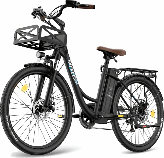 E-Bike 26 Zoll 158 - 198 cm Pannensichere Reifen 36 V 20,3 Ah 730,8 Wh bis zu 160 - 200 km Wasserdicht IP54 mit 7 Gang, Schwarz - Image 4