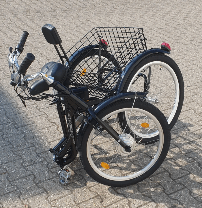 Elektro Therapierad Gleichgewichtsproblem Lösung 24 Zoll ElektroDreirad Klapprad Rucklehne PEDELEC 250W bis 25km/h - Image 9