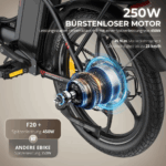 203.0Zoll LCD Fat Faltbar E- Bike E-Mountainbike Elektrofahrrad 20Ah Bis 120Km SHIMANO 7 25kmh E Klapprad , Elektrofahrrad E-Hollandräder - Image 9