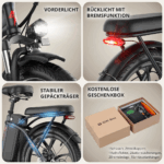 203.0Zoll LCD Fat Faltbar E- Bike E-Mountainbike Elektrofahrrad 20Ah Bis 120Km SHIMANO 7 25kmh E Klapprad , Elektrofahrrad E-Hollandräder - Image 8