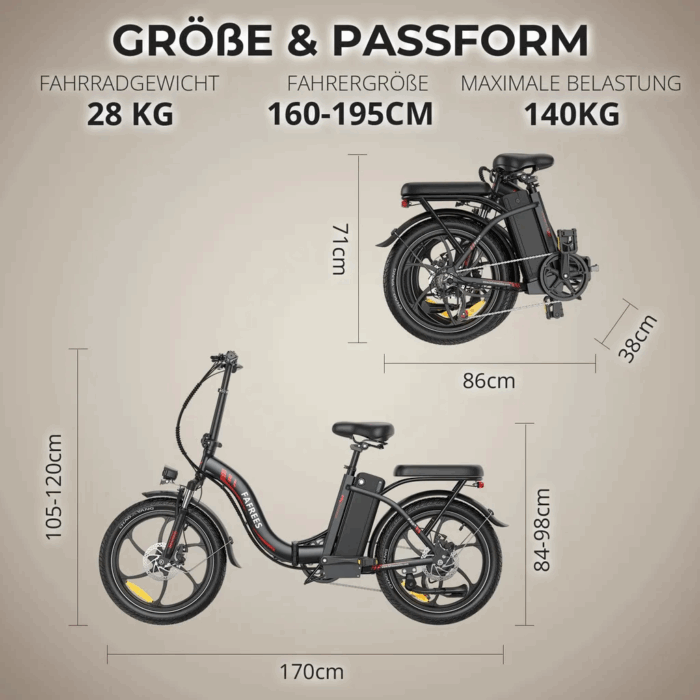 203.0Zoll LCD Fat Faltbar E- Bike E-Mountainbike Elektrofahrrad 20Ah Bis 120Km SHIMANO 7 25kmh E Klapprad , Elektrofahrrad E-Hollandräder - Image 6
