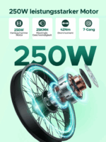 HillMiles E Bike, City E-Bike & E-Hollandrad mit 36V 13Ah Akku bis zu 80-100km, SHIMANO 7-Gang, 250W Motor&25km/h, MileCity1 - Image 2