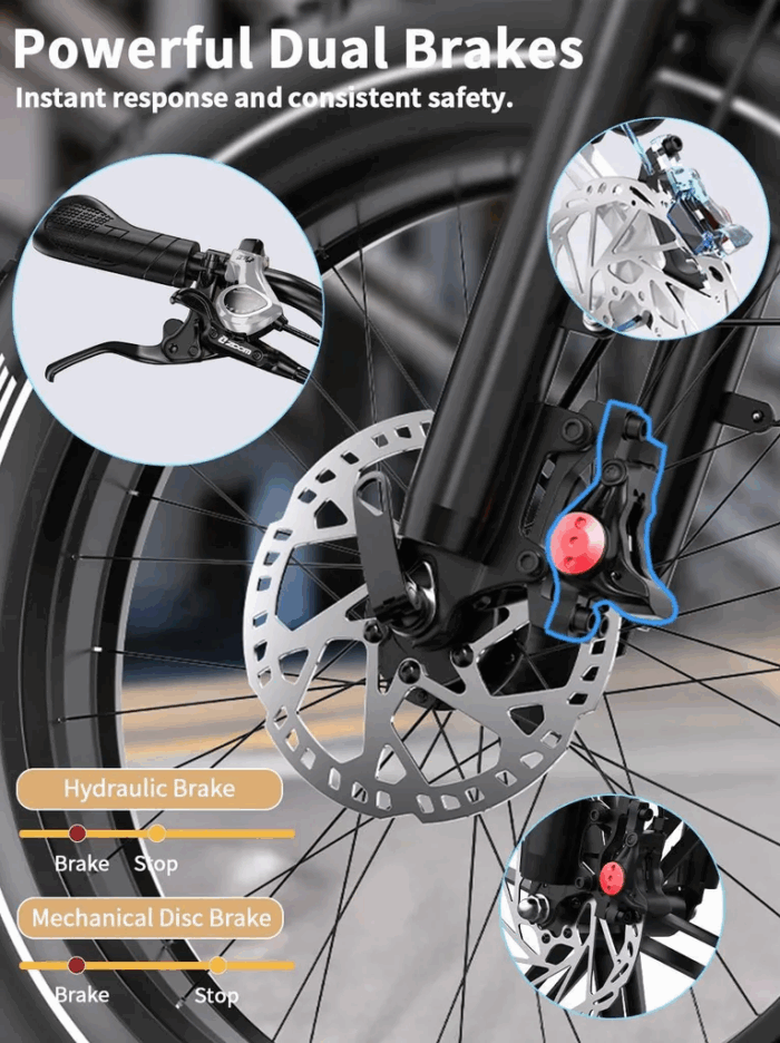 E-Bike Herren Damen Elektrofahrrad, Elektrofahrräder, 20 Zoll , 18AH Off-Road Bike mit 7-Gang-Schaltung 250W 25KMH Ebike 65 Nm E BIKE - Image 12