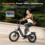 ENGWE E Bike mit APP, ebike 48V 13.5Ah Akku bis 135km, Drehmomentsensor & hydraulische Bremsen, 20  3.0 Reifen, 2 Stunden aufgeladen - Image 4