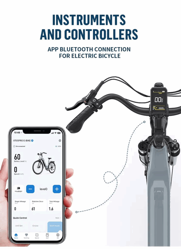 E-Bike für Herren Damen, 27.5 Zoll Elektrofahrrad City E-Bikes & E-Hollandräder mit 22.5AH Akku, Citybike bis zu 140KM Elektrofahrräder LCD & APP - Image 11