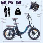 20 Zoll 18AH Elektrofahrrad Pedelec, City E-bike ,Cityräder E-Klapprad 250W Motor,25km/h,E-Bike ,klapprad,LCD-Display,APP - Image 13