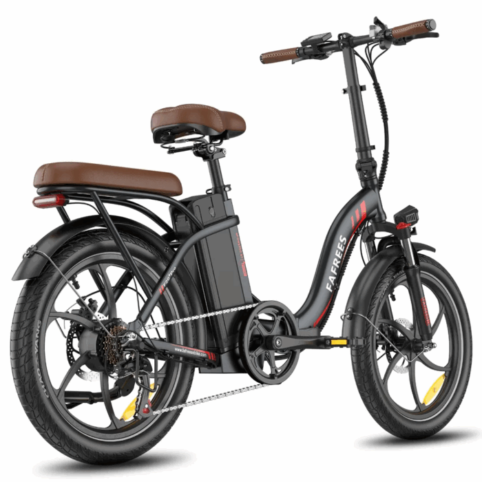 2025 20×3.0Zoll 22.5AH E-Bike Klappräder Elektrofahrrad Pedelec, elektrisches Faltrad 7-Gang City E-Bikes & E-Hollandräder 25 km/h Wasserdicht Schwarz - Image 3