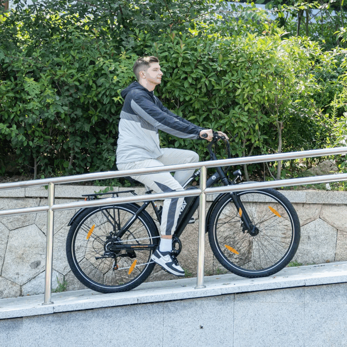 HITWAY E-Bike 28 Zoll Elektrofahrrad, Pedelec 36V/13Ah 468 Wh, MTB,7 Gang, 25km/h, Heckmotor, Kettenschaltung, LCD Display, E-Citybike Damen Herren - Image 9