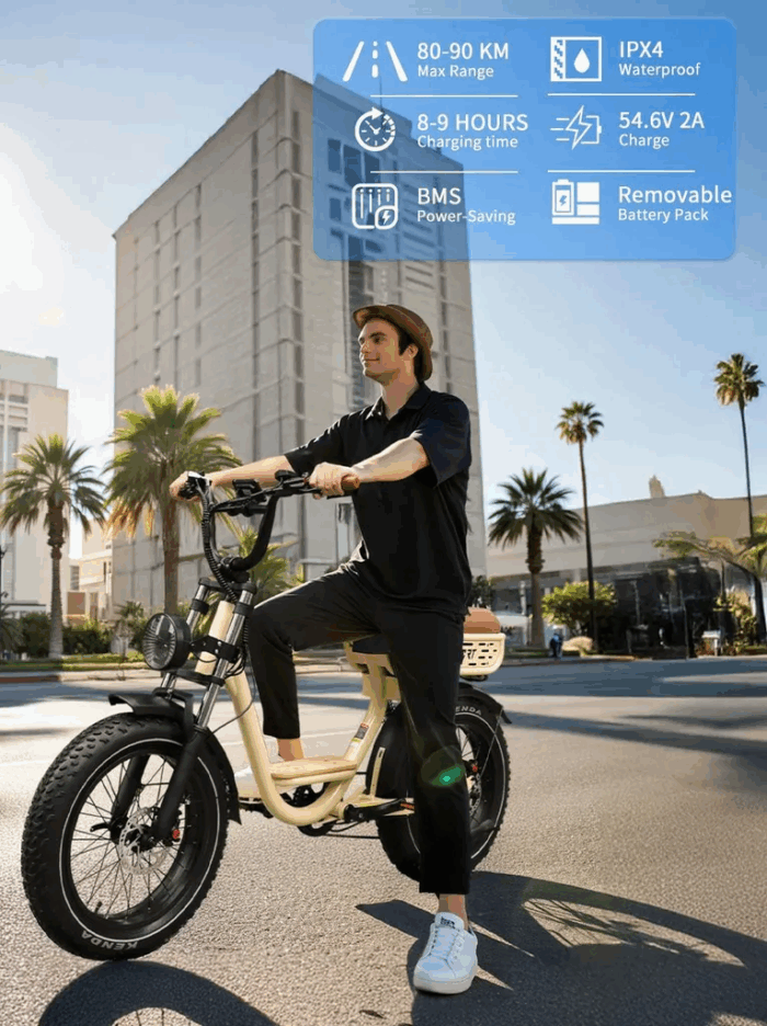 E-Bike Herren Damen Elektrofahrrad, Elektrofahrräder, 20 Zoll , 18AH Off-Road Bike mit 7-Gang-Schaltung 250W 25KMH Ebike 65 Nm E BIKE - Image 13