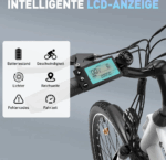 HITWAY E-Bike 28 Zoll Elektrofahrrad, Pedelec 36V/13Ah 468 Wh, MTB,7 Gang, 25km/h, Heckmotor, Kettenschaltung, LCD Display, E-Citybike Damen Herren - Image 3