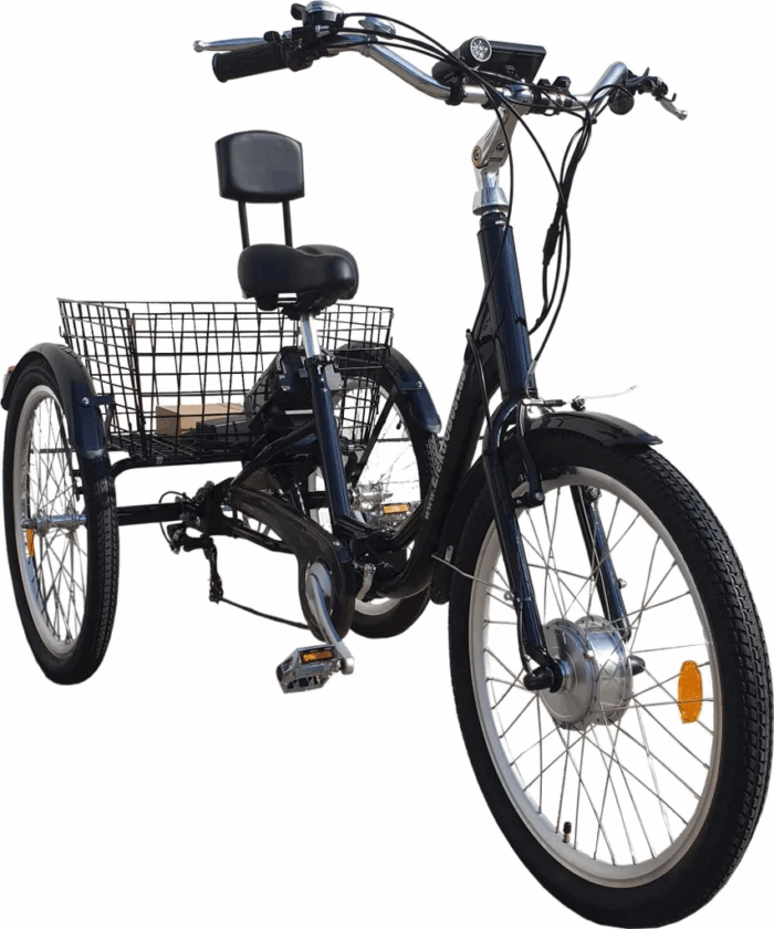 Elektro Therapierad Gleichgewichtsproblem Lösung 24 Zoll ElektroDreirad Klapprad Rucklehne PEDELEC 250W bis 25km/h - Image 3