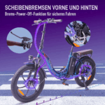 20 Zoll 18AH Elektrofahrrad Pedelec, City E-bike ,Cityräder E-Klapprad 250W Motor,25km/h,E-Bike ,klapprad,LCD-Display,APP - Image 15