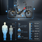 20.8Ah 20 Zoll ebike E-Bike City E-Bikes & E-Hollandräder Elektrofahrrad Tire für Schnee, Stadt, Strand 90KM Reichweite & 150KG Belastung E-Klapprad - Image 13