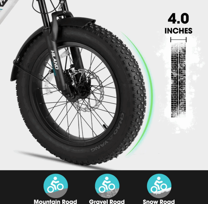 für Erwachsene, Leichter Aluminiumrahmen Elektrofahrrad, Shimano 7 Gänge mit Federgabel Ebike für Damen und Herren - Image 2