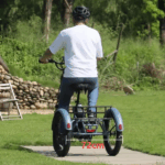 E Bike Dreirad Fat Klapprad E-Bike Lastenfahrrad 20 Zoll 48V 21Ah , Hydraulische Scheibenbremsen Elektrofahrrad, Elektro Lastenfahrrad 180kg Blau - Image 4