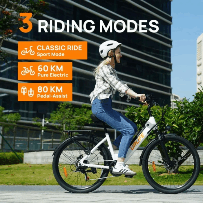 E-Bike für Erwachsene 26 36V 13Ah für Lange Reichweite bis 80KM, Elektrofahrrad 250W, 7 Gang E-Mountainbike LCD Anzeige City E-Bikes & E-Hollandräder - Image 15