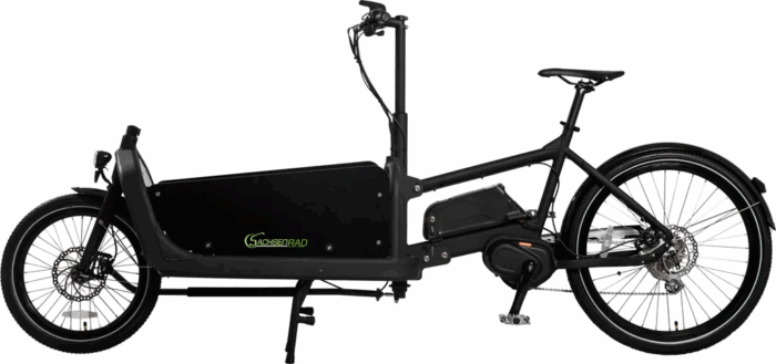SachsenRAD E-Lastenrad T10 Caribou, Flexible Transportbox mit Versteckter,Abschließbarer Box mit LCD Display und StVZO-Zugelassung für Kindertransport - Image 2